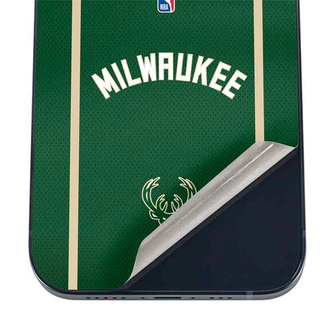 NBA Milwaukee Bucks Jersey iPhone 16 Plus Skin
